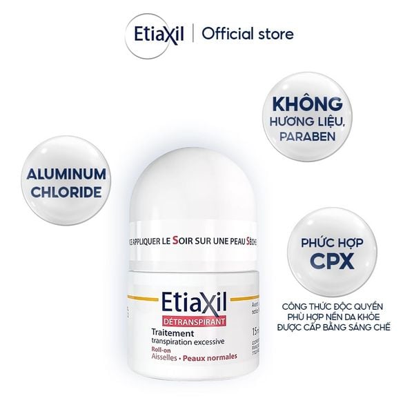 Lăn Khử Mùi Etiaxil Giảm Mồ Hôi Chính Hãng Pháp - 15ml