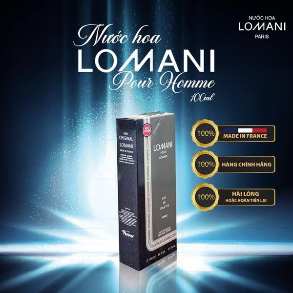 Nước Hoa nam LOMANI Pour Homme - 100ml. Nhập khẩu chính hãng từ Pháp