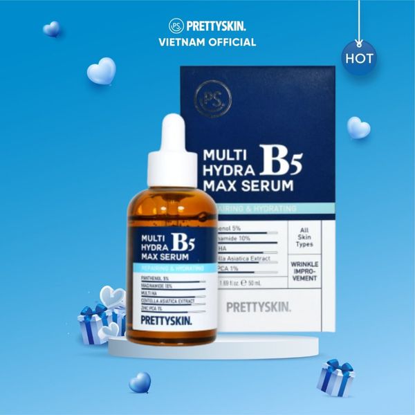 Serum giúp phục hồi dưỡng sáng B5 Prettyskin 50ml