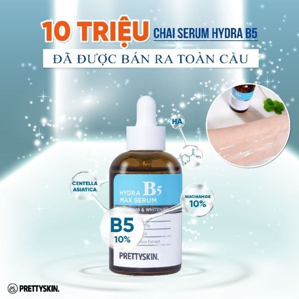 Serum giúp phục hồi dưỡng sáng B5 Prettyskin 50ml