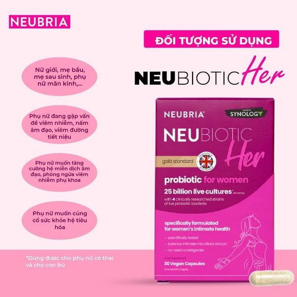 Men Vi Sinh Neubiotic Her (Hộp 30 viên)