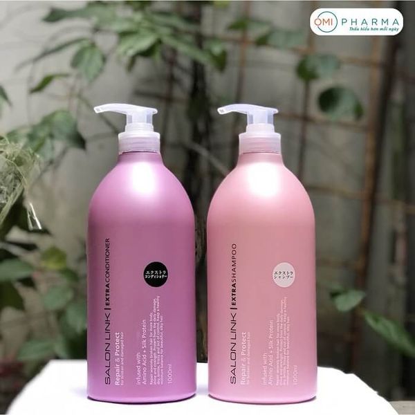 Bộ Dầu Gội Xả Siêu Dưỡng & Phục Hồi Tóc Salon Link Repair & Protect Extra (1000ml/Chai)