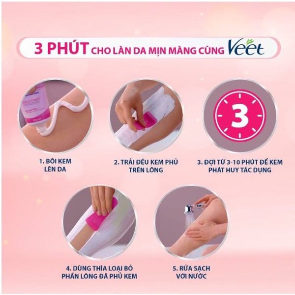 Kem tẩy lông VEET NHẬT BẢN 150g (kèm mút)