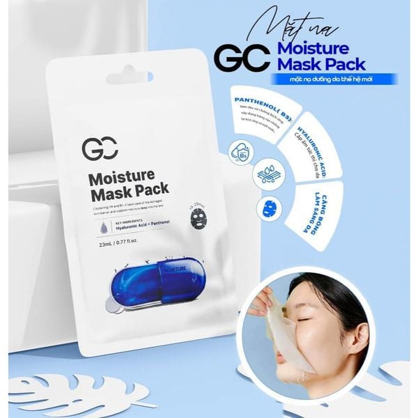 Mặt nạ B5  cấp ẩm GC Nature Moisture Mask Pack  cấp ẩm phục hồi thế hệ mới dành cho da nhạy cảm dung tích 23ml/gói
