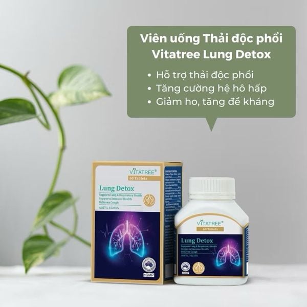 Thải Độc Phổi Úc Vitatree Lung Detox – 60 ViênÚc