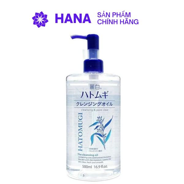 Dầu Tẩy Trang Dưỡng Ẩm Hatomugi Cleansing & Pore Clear The Cleansing Oil 500ml