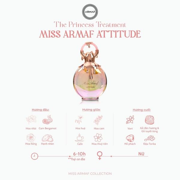 Nước hoa nữ MISS ARMAF ATTITUDE Eau de Parfum 100ml