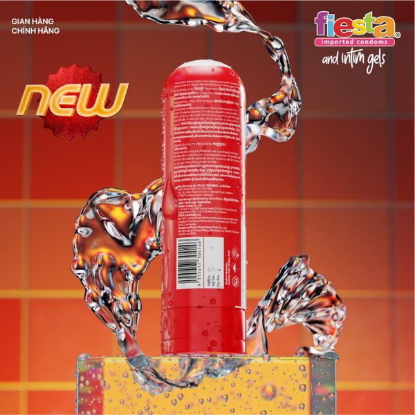 1 Chai Gel Bôi Trơn Fiesta Hương Dâu Nóng Ấm 100ml