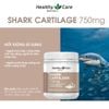 Sụn vi cá mập Healthy Care Shark Cartilage 750mg hỗ trợ xương khớp, tăng cường miễn dịch 200 viên