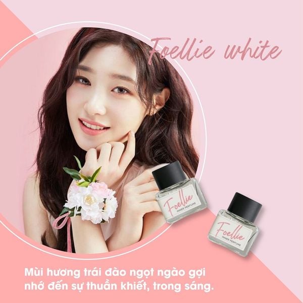Nước Hoa Vùng Kín Hương Nhẹ Nhàng, Tinh Tế Foellie Eau De Inner Beauty Perfume Bon Bon 5ml (Chai Trắng - Best Seller)