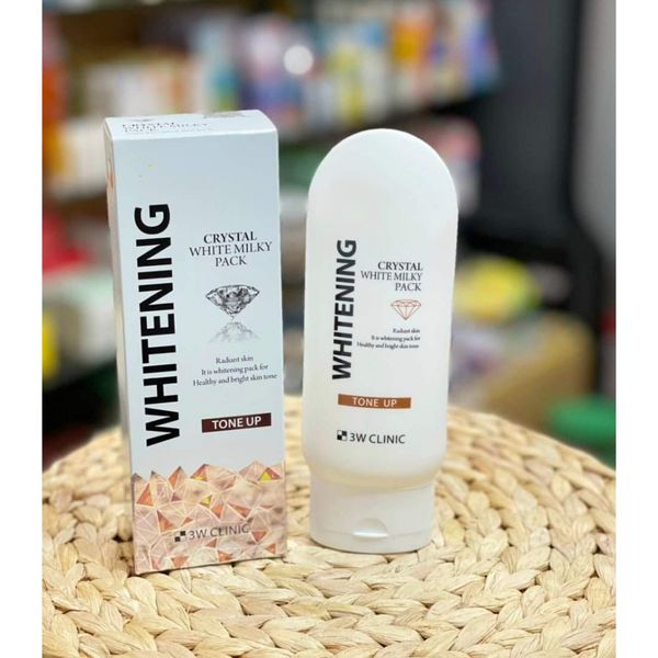 Kem Ủ Trắng Da Body 3W Clinic Crystal White Milky Pack 200gr