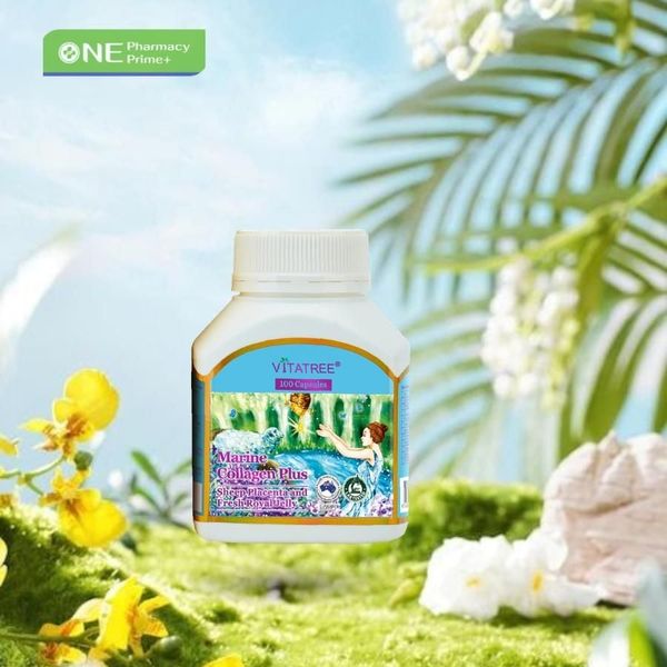Viên Uống Vitatree Marine Collagen Plus Collagen Đẹp Da - 100 Viên