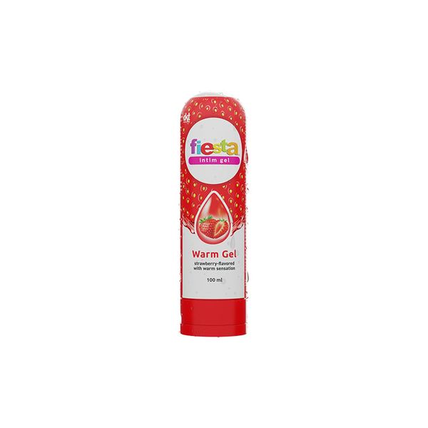 1 Chai Gel Bôi Trơn Fiesta Hương Dâu Nóng Ấm 100ml