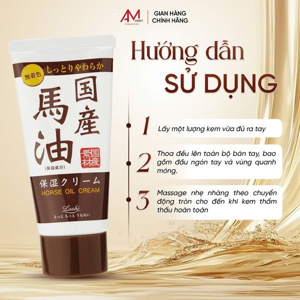 Kem Dưỡng Da Tay Dầu Ngựa Loshi 45g – Dưỡng Ẩm & Phục Hồi Da Khô (Roland)