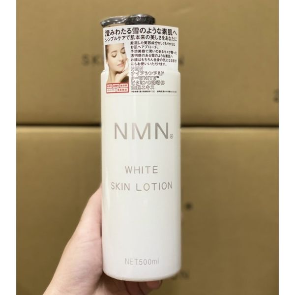 Nước hoa hồng cấp ẩm và dưỡng trắng da tế bào gốc NMN White Skin Lotion White Conc Nhật Bản 500ml