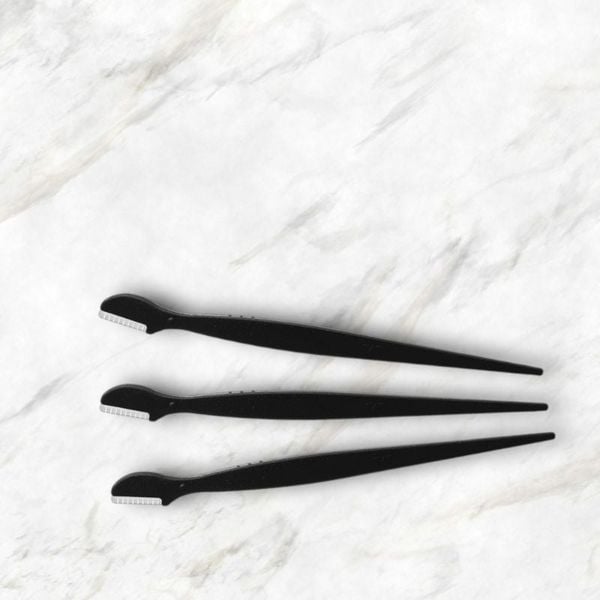 Dao Cạo Lông Mày Cán Dài Kai Groom ( Set 3 cây )