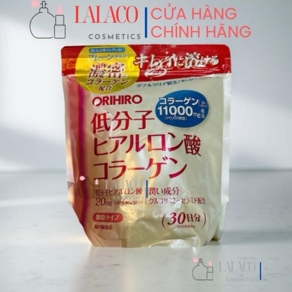 Bột Collagen Hyaluronic Acid Làm Đẹp Da Orihiro 11000mg