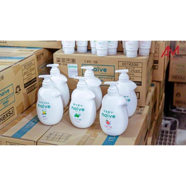 Sữa Tắm Kracie Naive Body Wash Sạch Dịu Nhẹ Dưỡng Ẩm Mịn Màng Nhật Bản 530ml