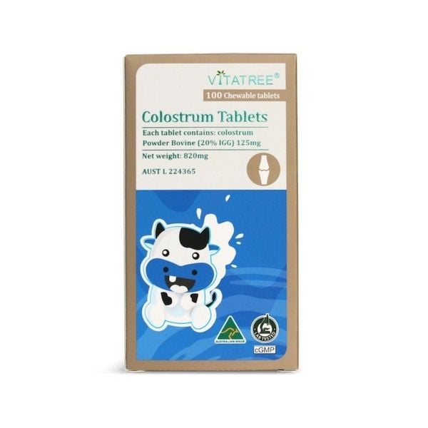 TPBVSK Vitatree Colostrum Tablets Sữa Non Úc Tăng Đề Kháng Dạng Nhai 100 viên