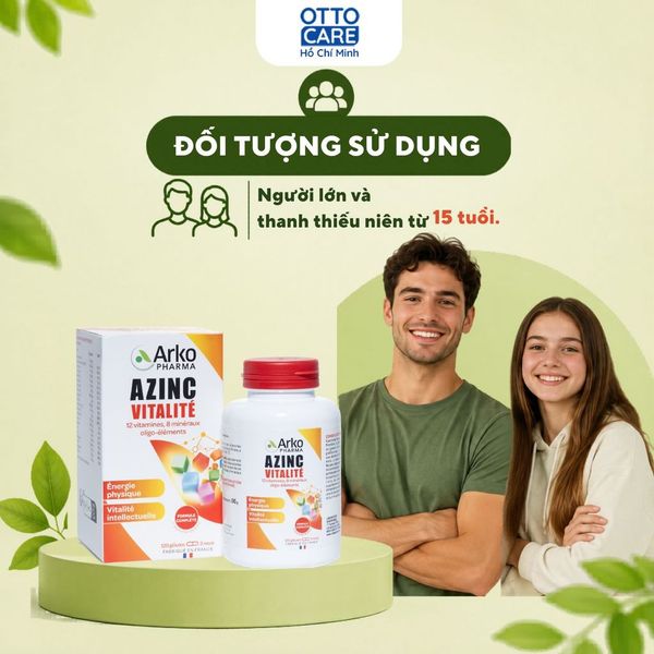 THỰC PHẨM BẢO VỆ SỨC KHỎE AZINC VITALITÉ – BỔ SUNG VITAMIN & KHOÁNG CHẤT (HỘP 120 VIÊN)