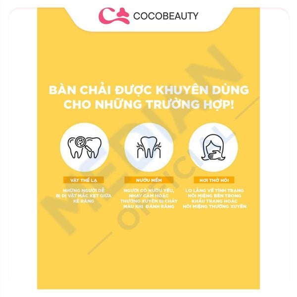 Bàn Chải Đánh Răng Median, Bàn Chải Đánh Răng Lông Tơ Siêu Mịn, Mềm Mại