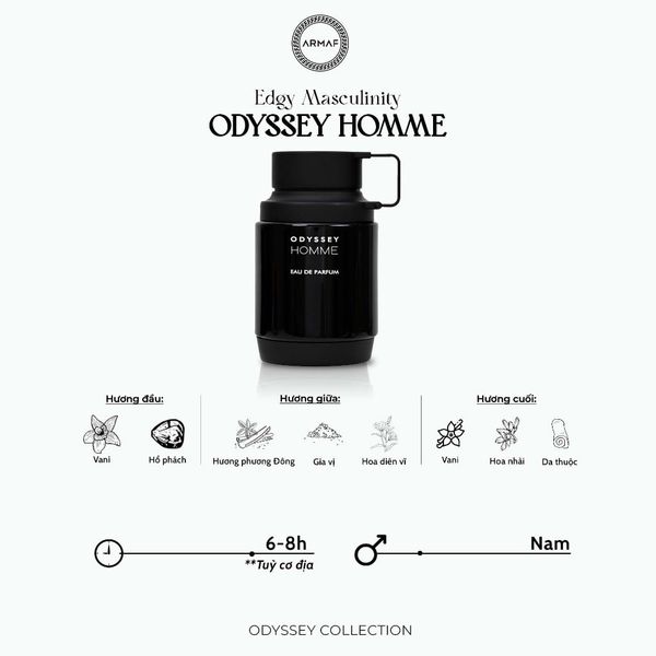 Nước hoa nam Armaf ODYSSEY HOMME MAN EDP  60ml - 100ML