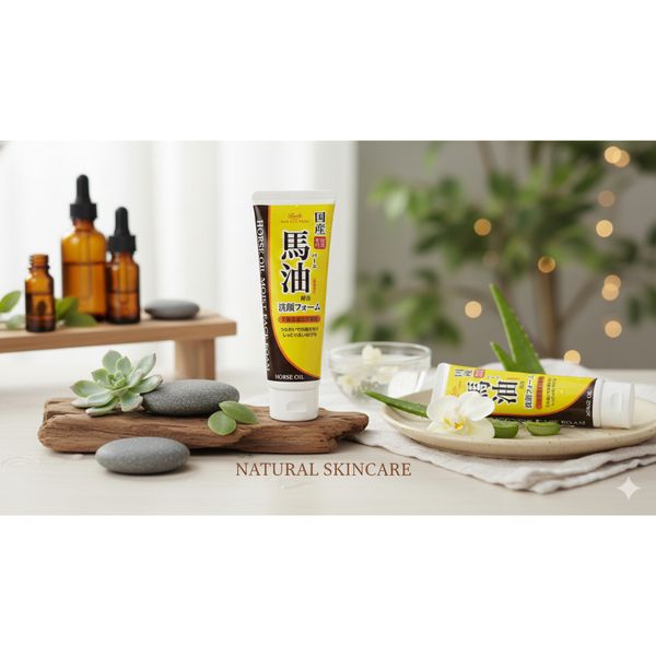 Sữa Rửa Mặt Dầu Ngựa Loshi 130g – Làm Sạch Sâu, Dưỡng Ẩm, Mịn Da (Roland)