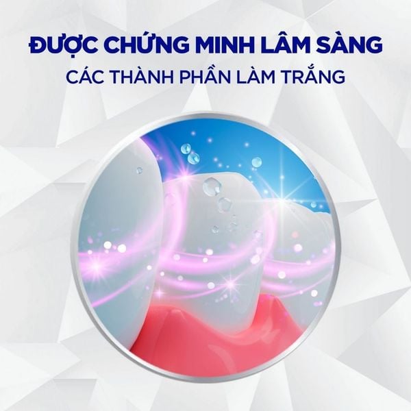 Kem đánh răng Crest 3D White Brilliance Vibrant Peppermint/Blast/Charcoal Trắng Răng Bảo Vệ Men Răng 130g