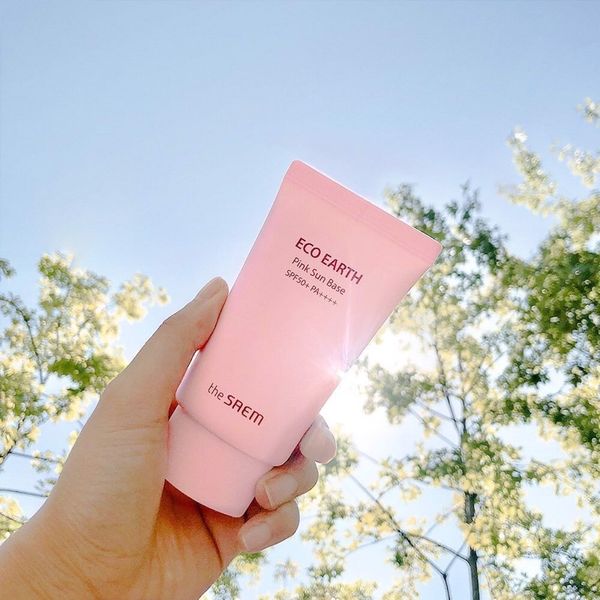 Kem chống nắng The Saem Eco Earth Pink Sun Cream SPF50+ PA+++