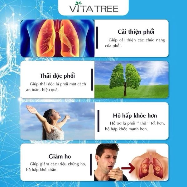 Thải Độc Phổi Úc Vitatree Lung Detox – 60 ViênÚc