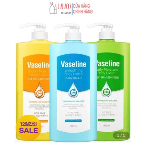 Sữa Dưỡng Thể Dưỡng Ẩm Cao C2Y Vaseline Daily Moisture/Double Moisture/Smoothing Body Lotion 1000ml