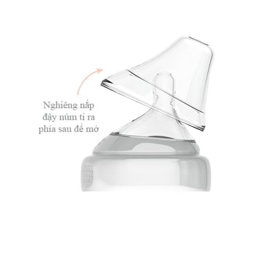 Bộ 2 núm ti Hegen đủ size S, M, L từ sơ sinh đến 6 tháng, Extract Flow, dùng thức ăn sệt