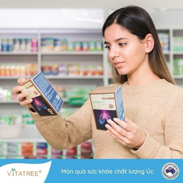 Thải Độc Phổi Úc Vitatree Lung Detox – 60 ViênÚc