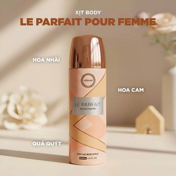 Xịt thơm toàn thân Armaf Le Parfait Pour Femme 200ml