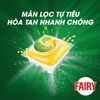 Viên rửa chén FAIRY All In One sạch sáng bóng, đánh bật cặn dầu mỡ, hương chanh, túi 26 viên - Châu Âu