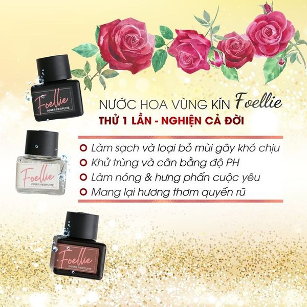 Nước Hoa Vùng Kín Hương Nhẹ Nhàng, Tinh Tế Foellie Eau De Inner Beauty Perfume Bon Bon 5ml (Chai Trắng - Best Seller)