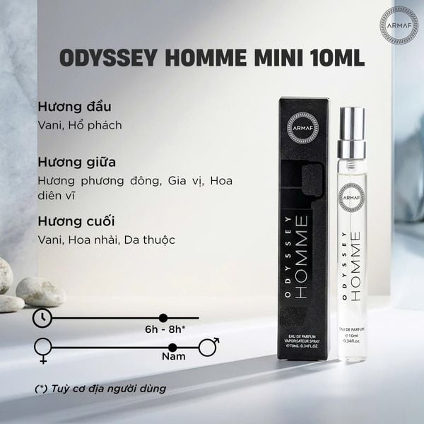 [Fullbox Chính Hãng] BST Nước hoa Armaf Club De Nuit Odyssey Limoni_Mega_Mandarinsky, Dễ Mang Theo 10ml