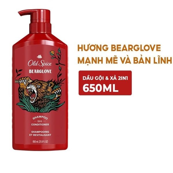 Dầu Gội Xả Old Spice Bearglove 650ml