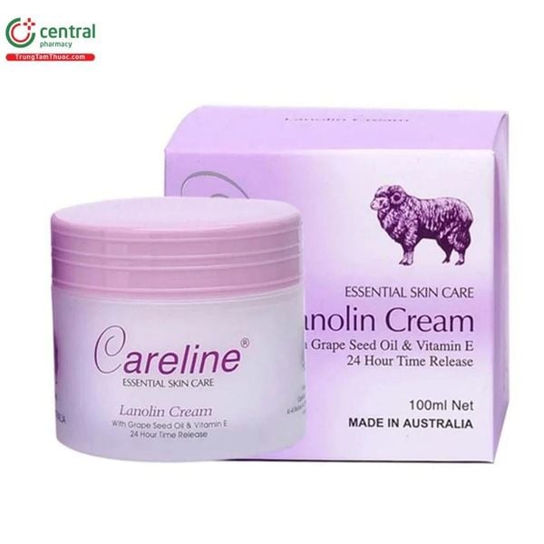 Sản phẩm Kem nhau thai cừu Careline Lanolin Grape Seed Oil Vitamin E 100ml