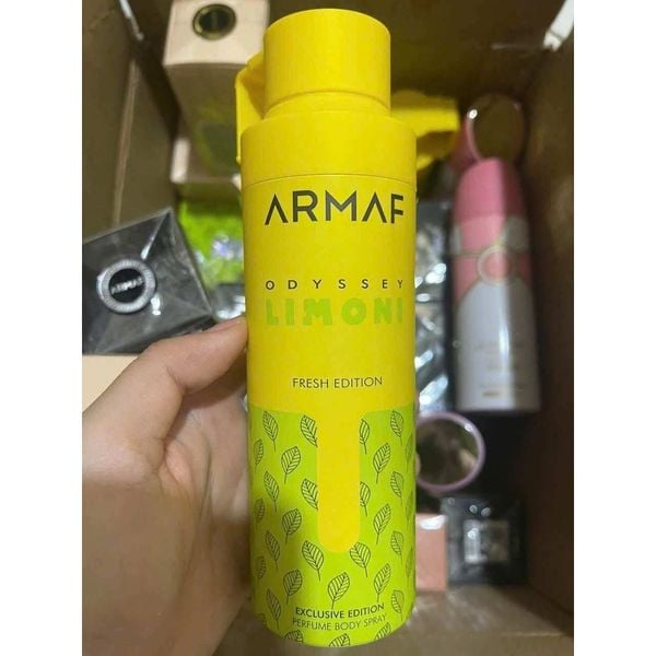 Xịt thơm Body Armaf Odyssey Limoni Perfume Body Spray 200ml