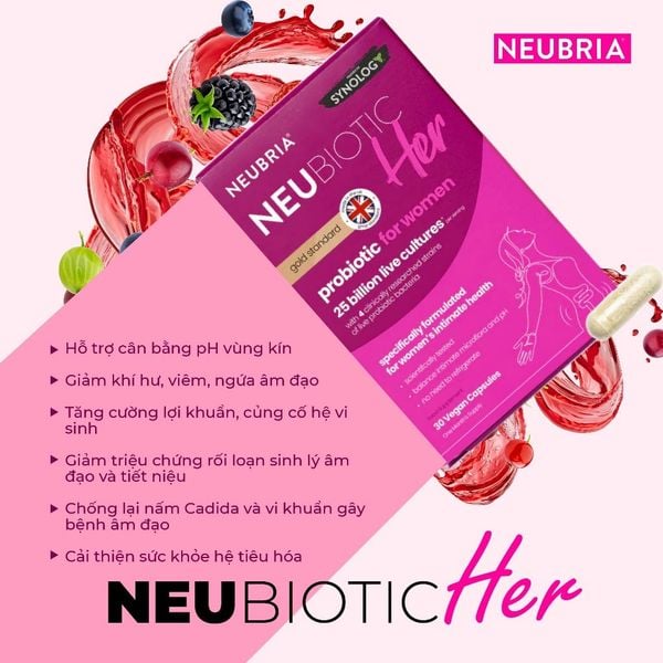 Men Vi Sinh Neubiotic Her (Hộp 30 viên)