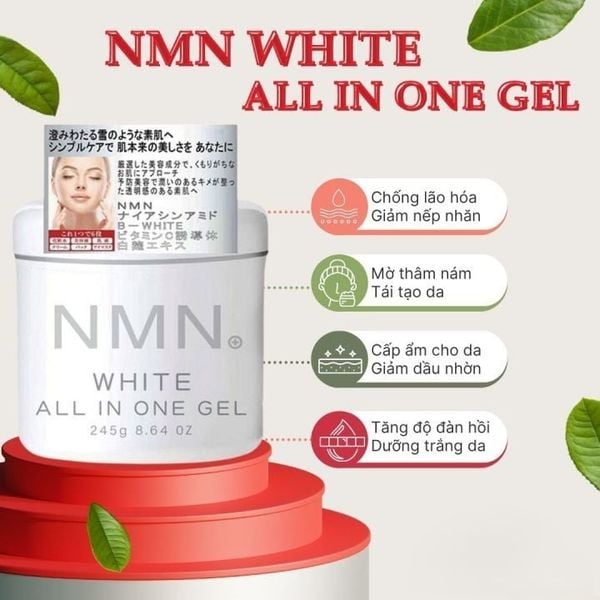 Kem dưỡng NMN Trắng Da Chống Lão Hóa Nâng Cơ Nhật Bản - Hộp 245g