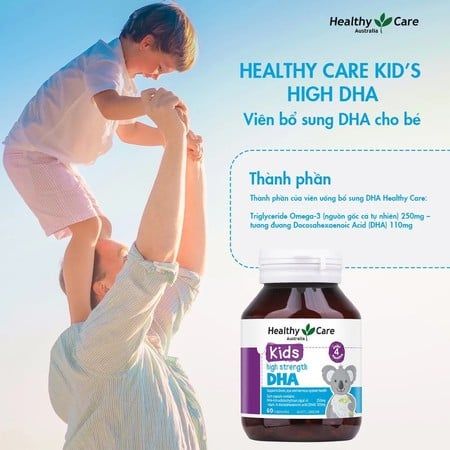 Viên uống bổ sung DHA Healthy Care Kids High Strength DHA