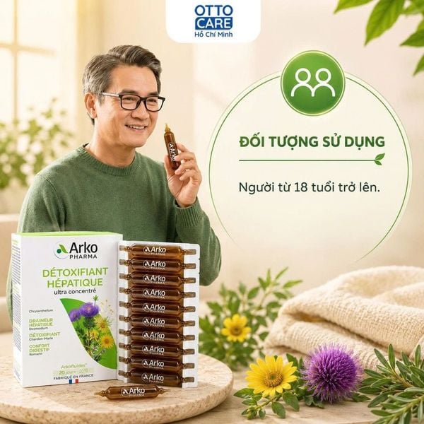 Thực phẩm bảo vệ sức khỏe ARKOFLUIDES DETOXIFIANT HEPATIQUE (Hộp 20 ống)