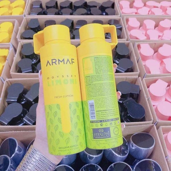 Xịt thơm Body Armaf Odyssey Limoni Perfume Body Spray 200ml