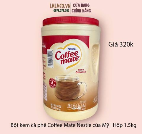 Bột kem cà phê Coffee Mate Nestle của Mỹ | Hộp 1.5kg