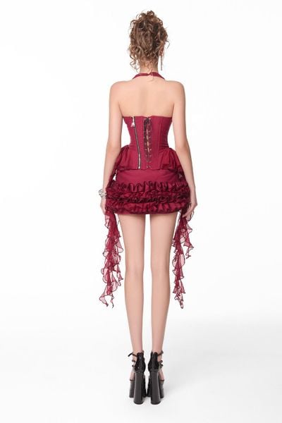  POISE SKIRT IN RED UNVEIL 