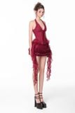  POISE SKIRT IN RED UNVEIL 