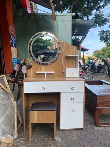bàn phấn mdf gương led