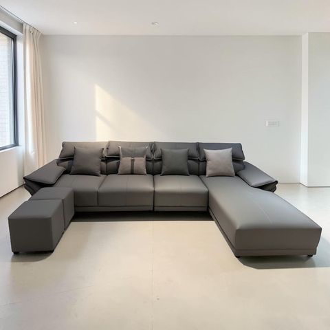Sofa da góc L 023